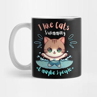 Cats and swimming Mug